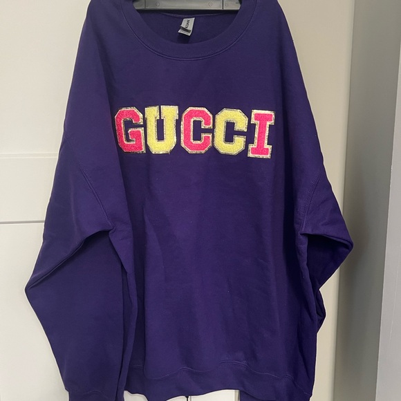 Gucci Tops - Gildan Purple Crewneck Sweatshirt